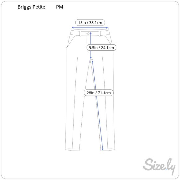 Briggs Petite Womens Dress Pants Size PM Navy Blue - Picture 5 of 5